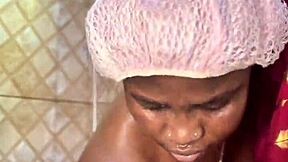 Ebony Amateur Takes Massive Creampie After Outdoor Golden Shower Drenching