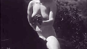 i uncover vintage hairy pussy outdoors with retro charm