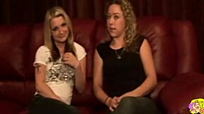 Girls, doesn't this lesbian casting heat up with blonde friends licking pussies gently?