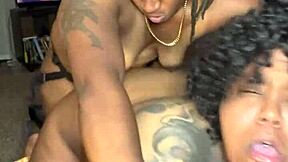 bbw ebony faces twist in intense doggystyle pounding