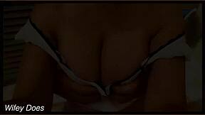 my horny husband grabs my huge tits everywhere in public!