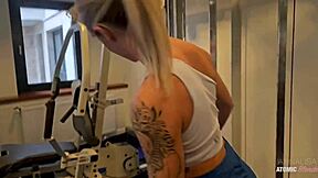 Gym training steve mori turns into first-time pussy fuck without danika wet orgasm