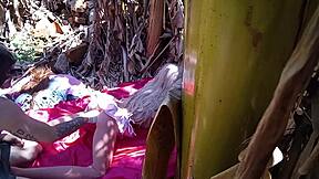 Anal dildo pounds latina redhead stepdaughter sex toy outdoors