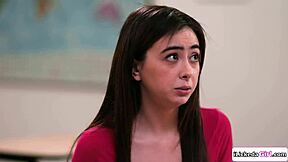 Does big tits teen crave foursome with stepmom stepsis?