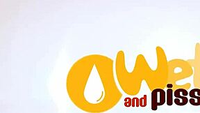 katy rose laps up her warm squirt casually