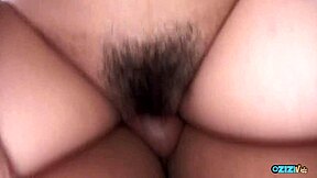 naughty girls lick blowjob cowgirl ride two cocks on desk creampie finish