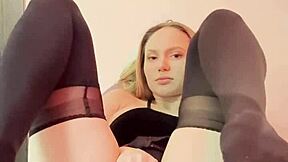 Tight narrow ass stretched brutally first time with massive toy plug painful pleasure