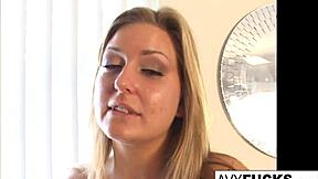 Avy Scott Delivers Explosive Hardcore Pounding and Cumshot in Car!