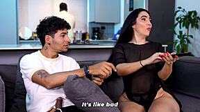 my big-bottomed stepmother finally gets what her husband won't give from her stepson