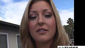 Avy Scott Delivers Explosive Hardcore Pounding and Cumshot in Car!