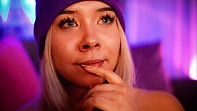 colombian blonde angel face overflows with cock sucking bliss