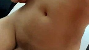 damn this latina trans babe jerks off so good watch her stroke that cock