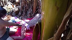 Anal dildo pounds latina redhead stepdaughter sex toy outdoors