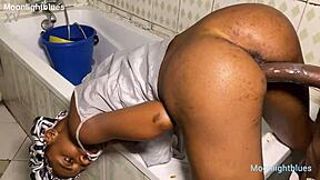 lucky plumber's monster cock bangs skinny beauty by the pool