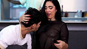 my big-bottomed stepmother finally gets what her husband won't give from her stepson