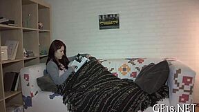 old guy watches teen suck cock for cash