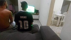 brazilian wife loses bet fucks husband's friend then takes double penetration rough anal moaning wildly