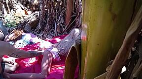 Anal dildo pounds latina redhead stepdaughter sex toy outdoors