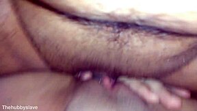 Husband licks wife's clit as BBC fucks her cheating pussy deep