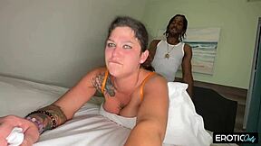 Think This Cock-Hungry White Milf Can Handle Her Tight Pussy Stretched By Huge Black Dick?