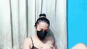 hey housewife, that big tits bikini babe stuffs dildo deep in pussy for solo orgasm