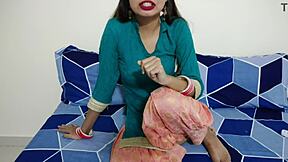 Hot MILF bhabhi tempts innocent devar into steamy roleplay sex