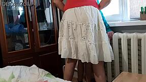 Two Lesbian Students Caught Masturbating. Teacher Joins Strapon Pussy Fuck!