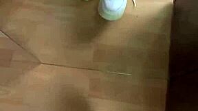 A socks fetish teen wakes early morning to show her feet