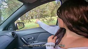 couldn't wait to fuck this big ass curvy latina stranger in public car!