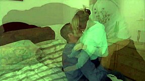 blonde milf bent over bed gaping asshole doggystyle