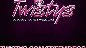 Brunette Teen Jessi June Teases Squeezes Her Massive Natural Tits Seductively