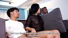 my big-bottomed stepmother finally gets what her husband won't give from her stepson