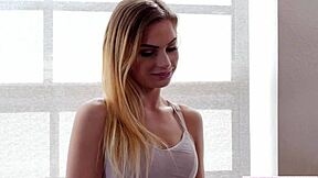 lesbian teen student fingers and licks petite milf teacher's big tits pussy in lingerie 69