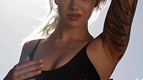 German Blonde Mermaid Lisa Modpali Poses Nude On Rocks