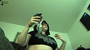 Unaware Giantess Jane Judge's Tight Panties in Laundry