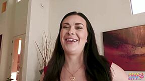 Why does busty brunette Lindsay Lee moan from BBC anal gaping ass to mouth?