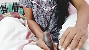 desi wife's dirty telugu talk while sucking my cock and rubbing it on her juicy boobs drives me wild