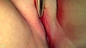 maeve moxie slams fat dildo deep in her bbw pussy