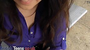 omg naughty 18yo brit flashes tits gives handjob stranger train