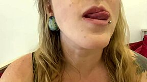 Curvy Tattooed Milf Swallows Gummy Bears in Dirty Talk Vore Fetish Fantasy