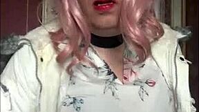 shy bisexual crossdresser virgin begs to swallow your cock on homemade film