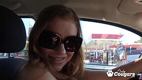 sovereign syre spreads cheeks wide, shoves huge dildo deep in her tight milf asshole