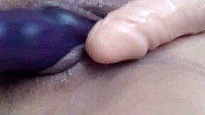 i rub myself with two big toys on cam