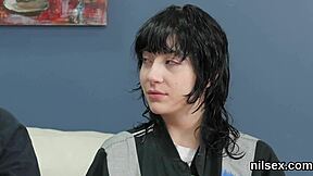 frisky cutie dragged to ass hole asylum for brutal painful assfucking therapy