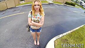Hardcore street teen Lucy Tyler craves cash for rough pounding gp314