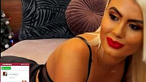 blonde mommy whore moans desperately while fingering shaved pussy for pennies