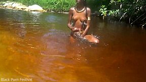 Skinny tribe slut bares tits on beach begging for it?