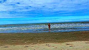 Brunette Housewife Gapes Ass Outdoor! Masturbates Big Booty in Public View