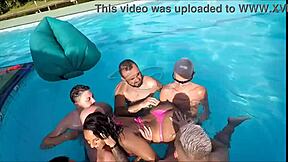 First gangbang stuffs my ass and pussy so good?