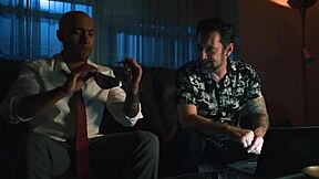 office sub milf chokes on cock before creampie submission